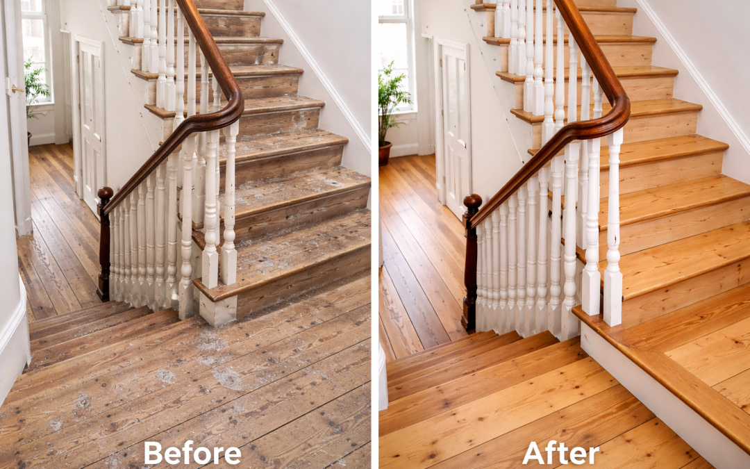 Sanding Wooden Stairs in Clapham: Restoring Victorian Staircases
